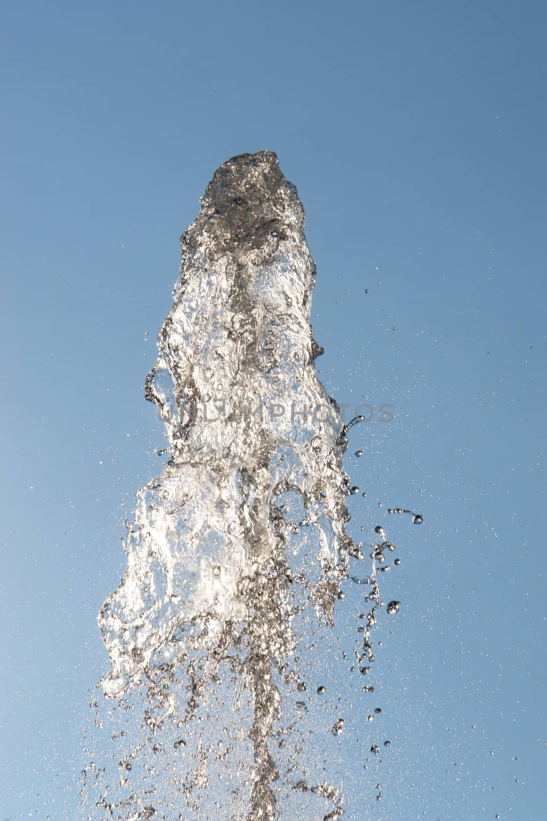 fresh water comes out of a fountain.....