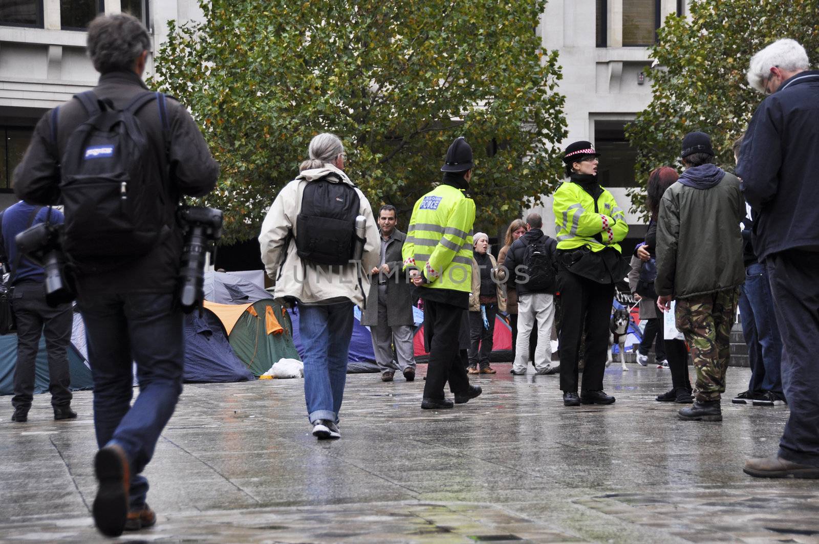 Occupy London encampment at St Paul's Cathedral on October 27, 2011 by dutourdumonde