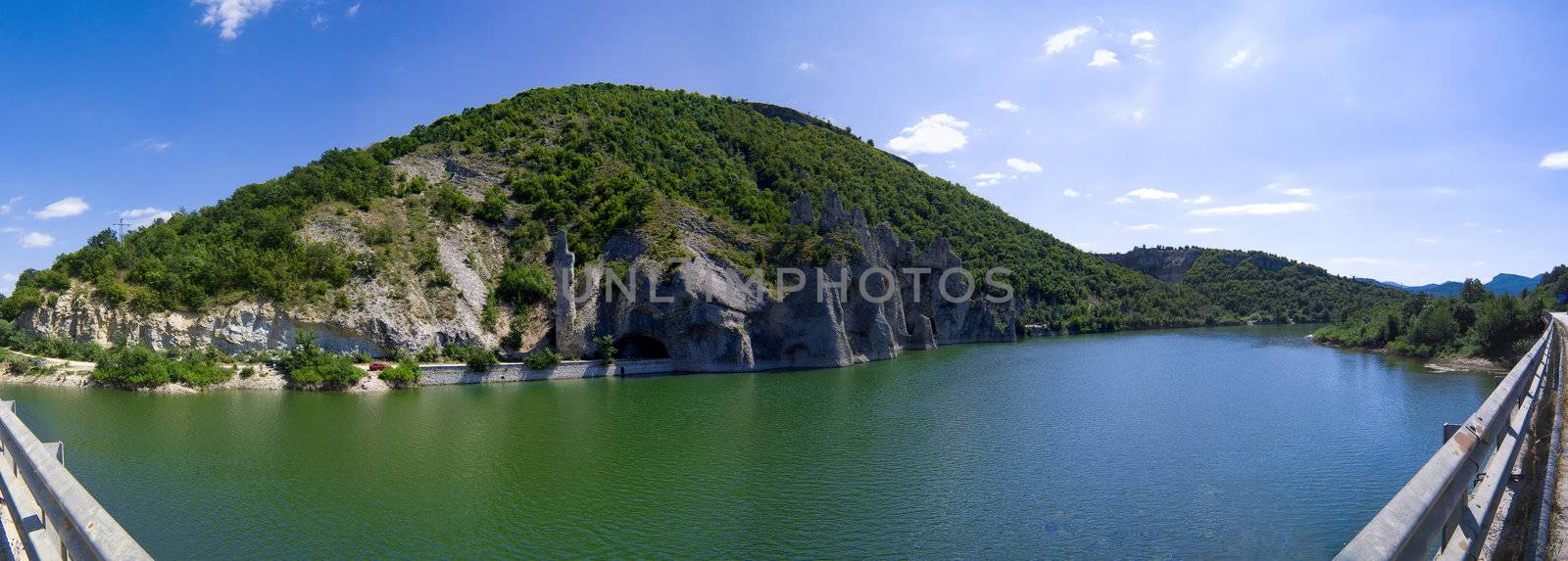 The Wonderful Rocks panorama - rock formation in Bulgaria