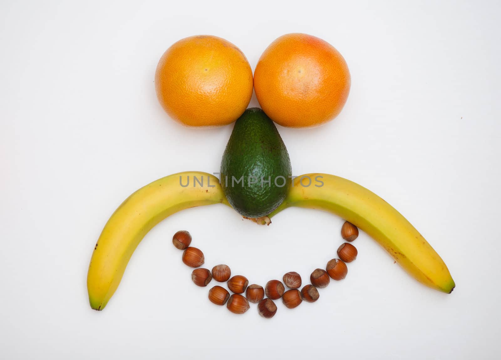 face made of fruits by anobis