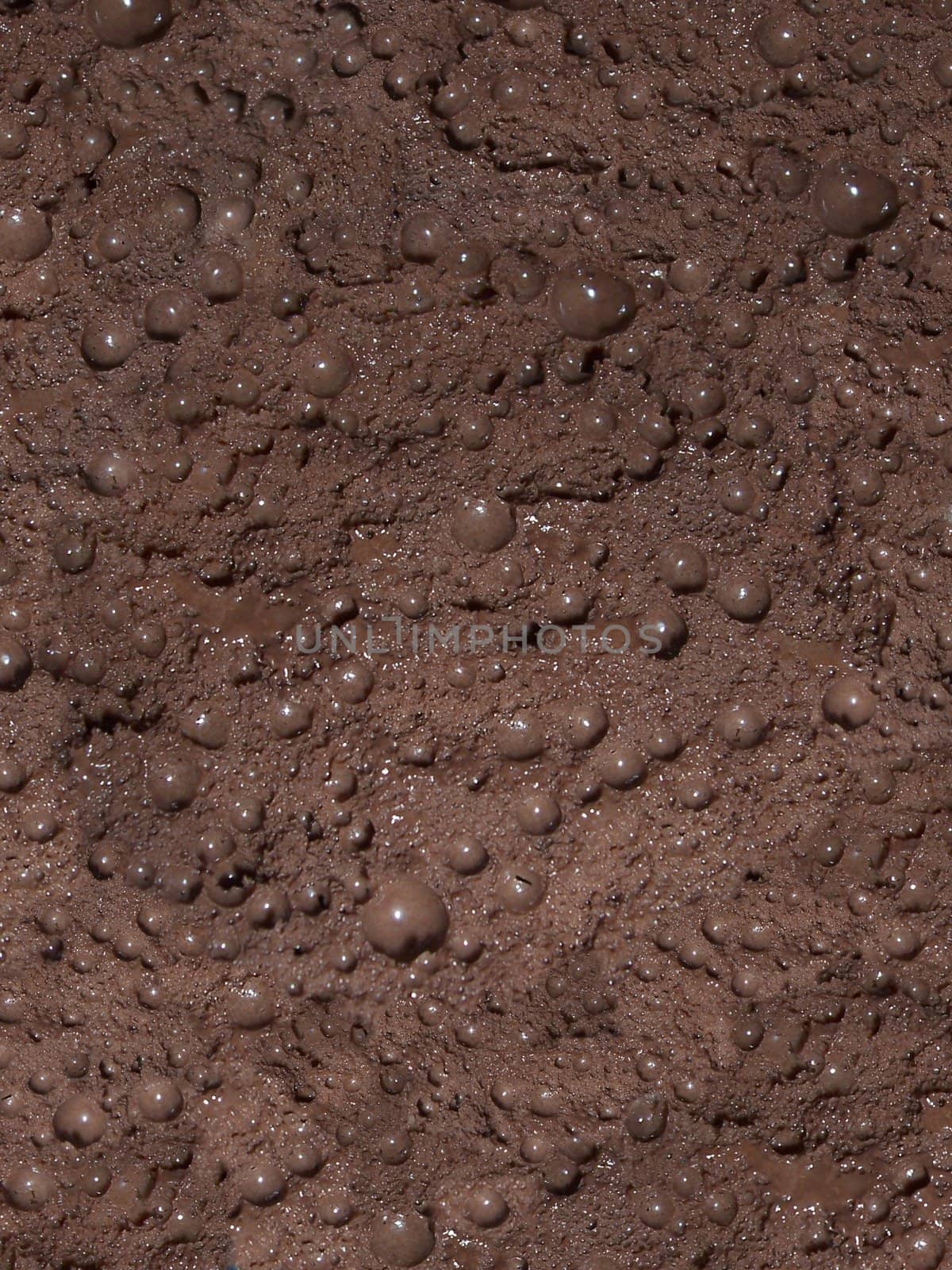 Brown Chocolate bubbles background texture