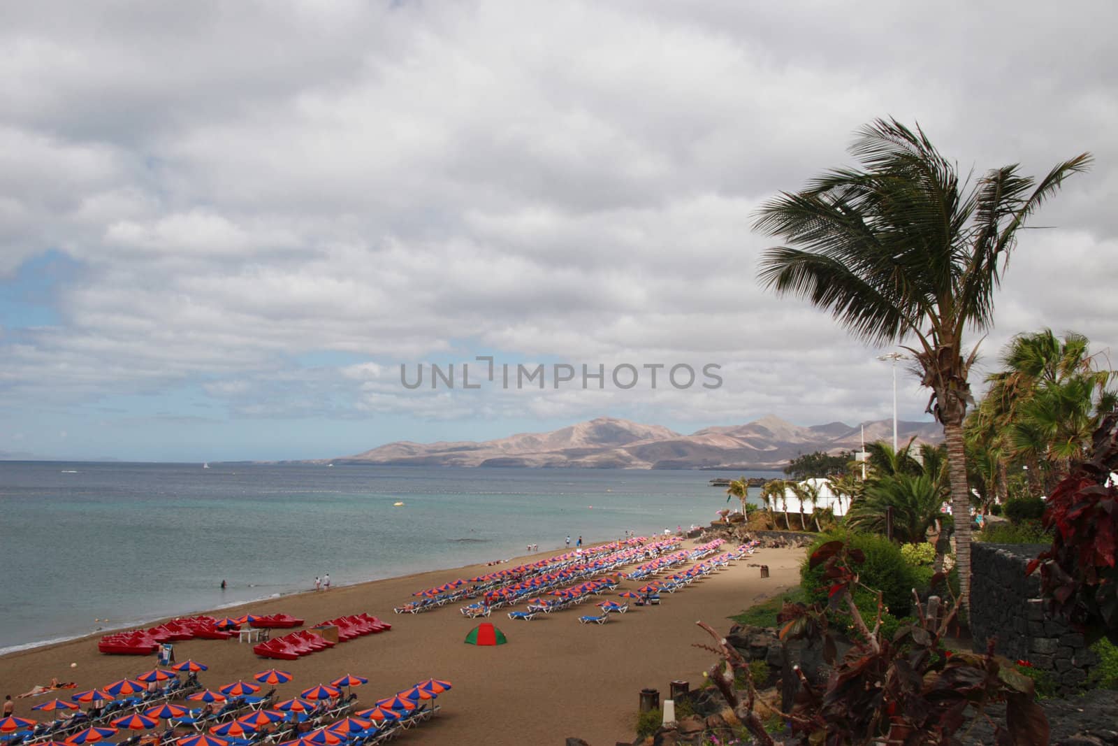 a view of a lanzarote beach