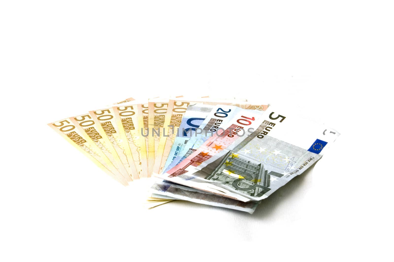 Euro banknotes money

