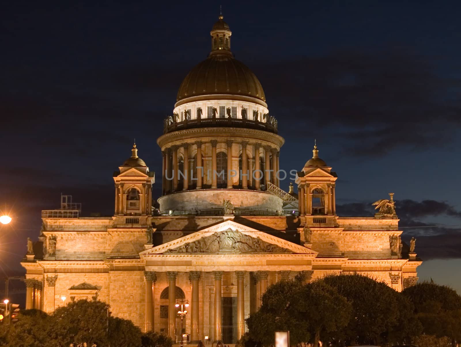 Nightly view to cathedral St.Petersburg, Russia