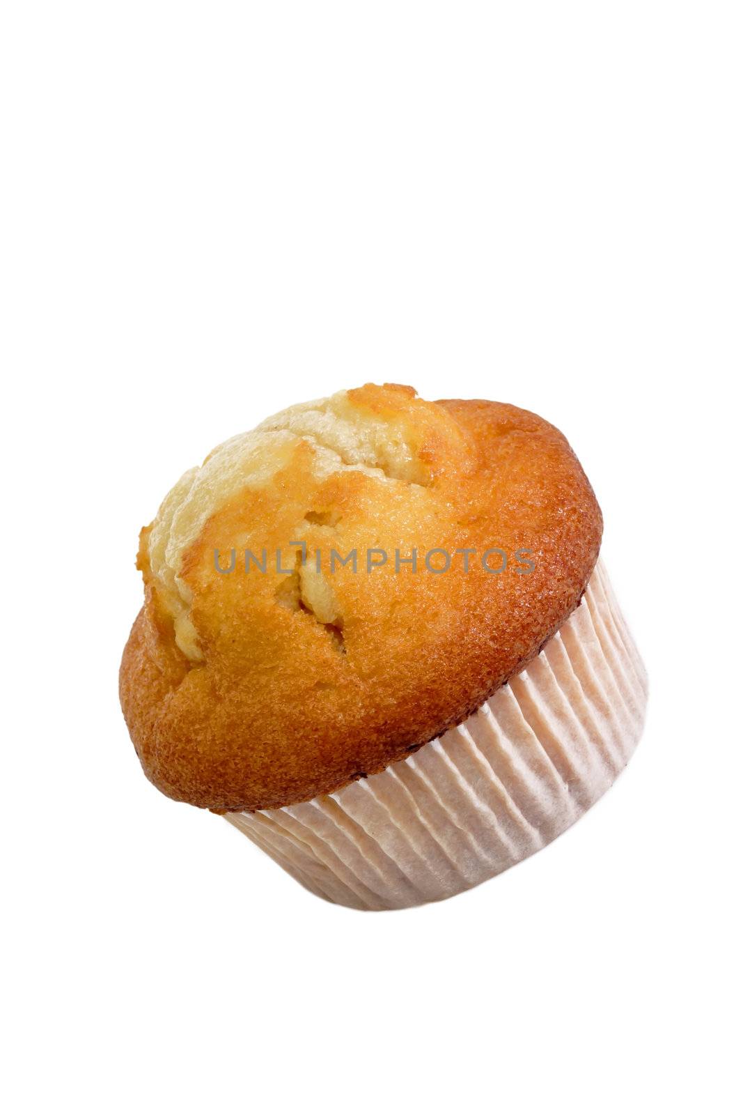 Fresh Muffin isolated on white background