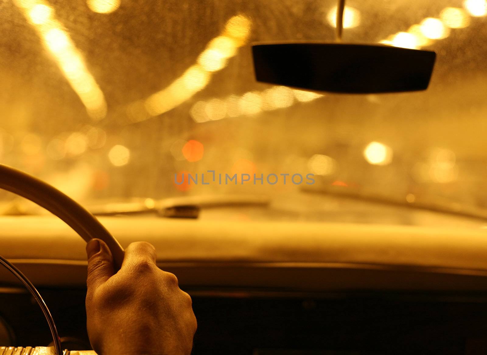 Conceptual picture about the driver and road