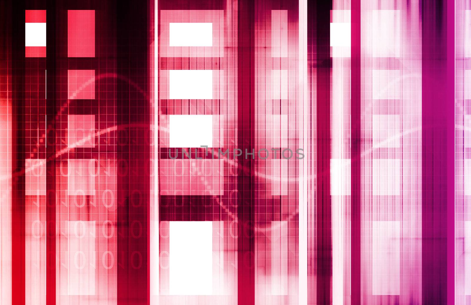 Futuristic Background as a Network Concept Art