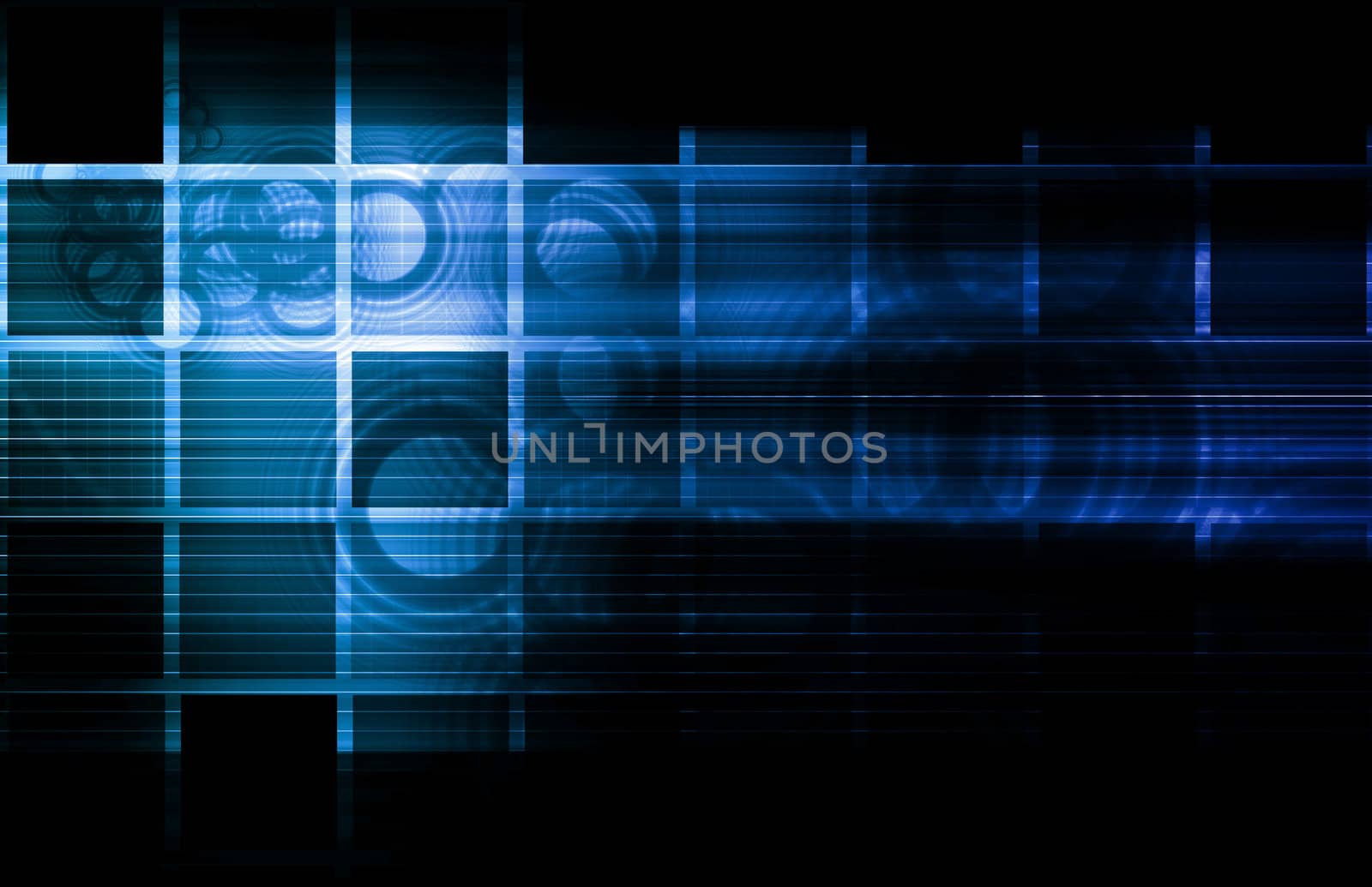 Abstract Glowing Background with a Technology Art