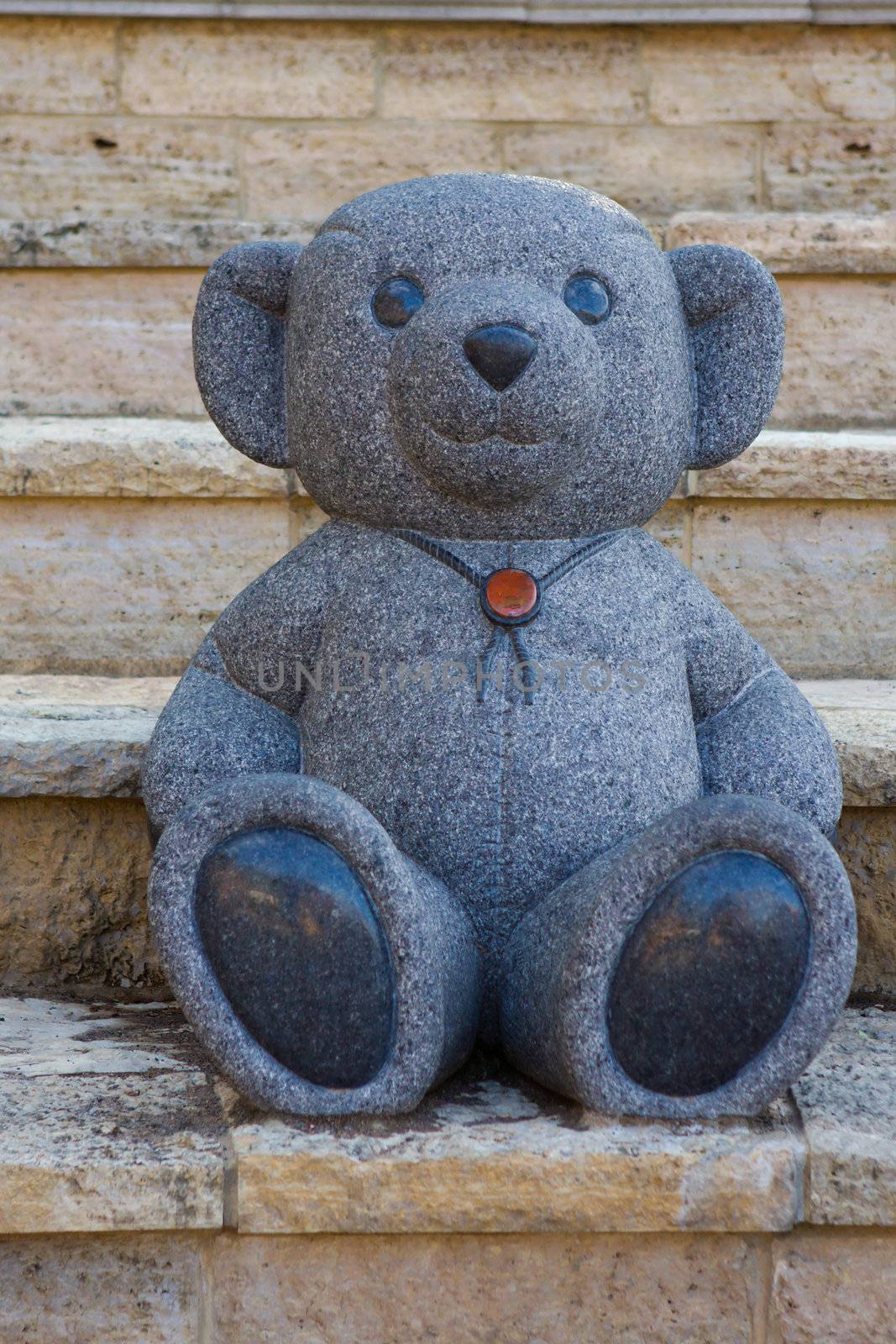 Marble statue of a Teddy Bear by Coffee999