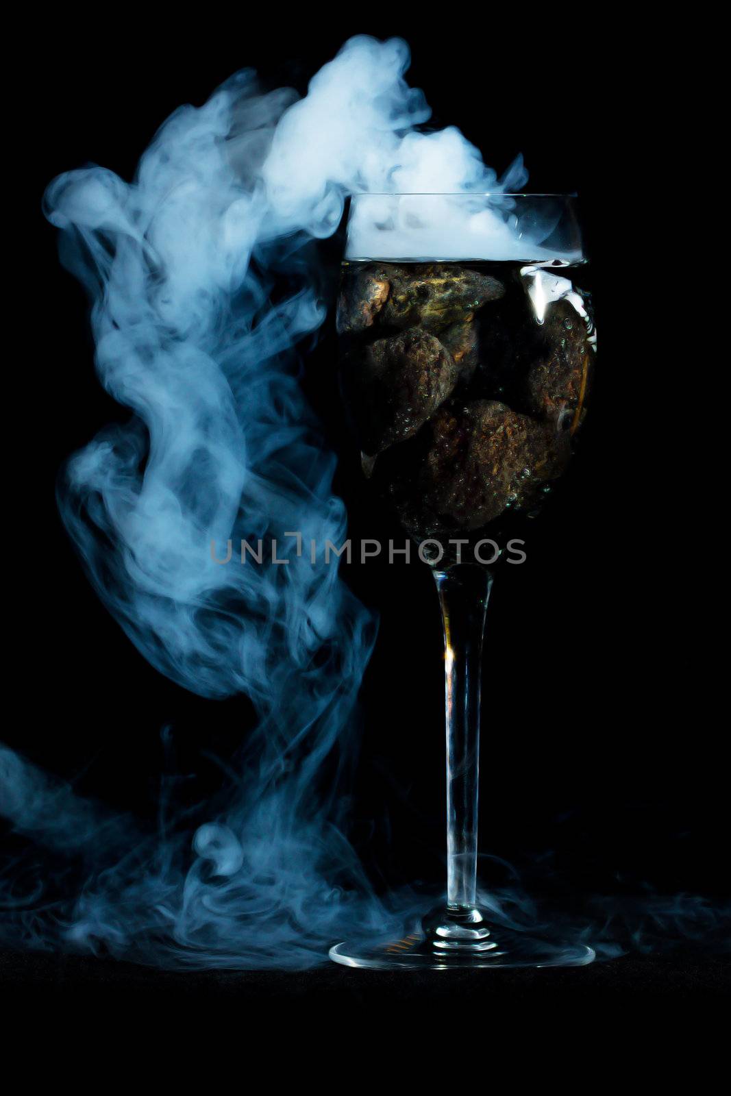 Smoking wine glass by Coffee999