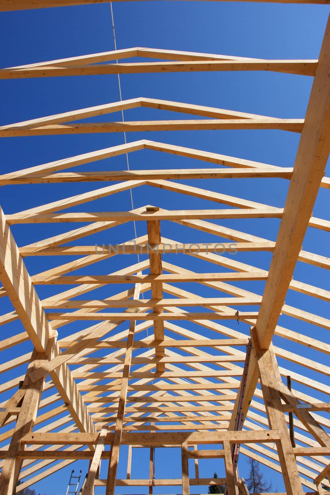 close-up of a building under construction....