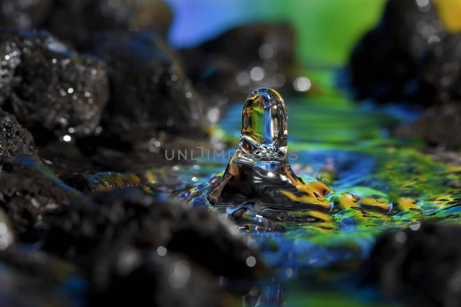 Colorful and Creative Water Drop Creations made into art.