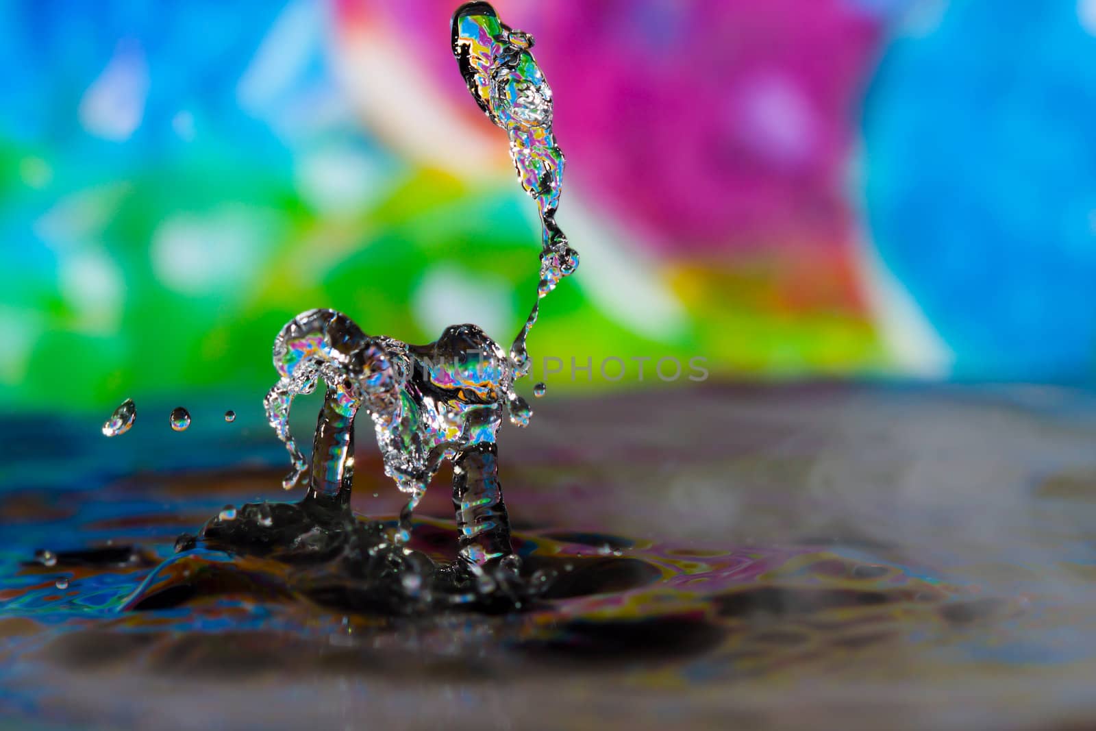 Colorful Water Drop Sculptures by Coffee999