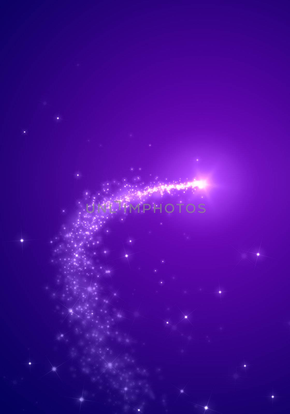 An image of a nice shooting star background