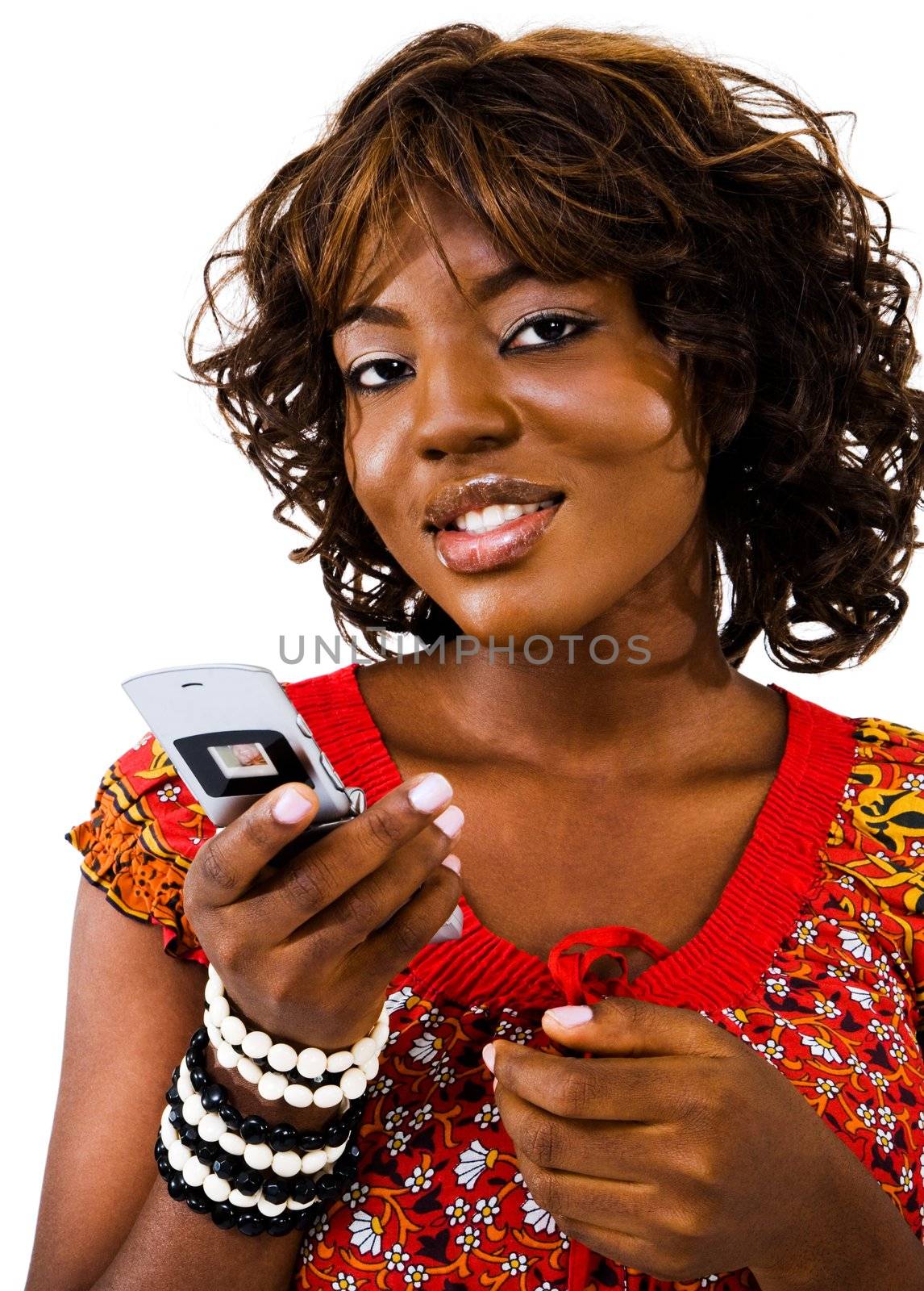 Young woman text messaging  by jackmicro