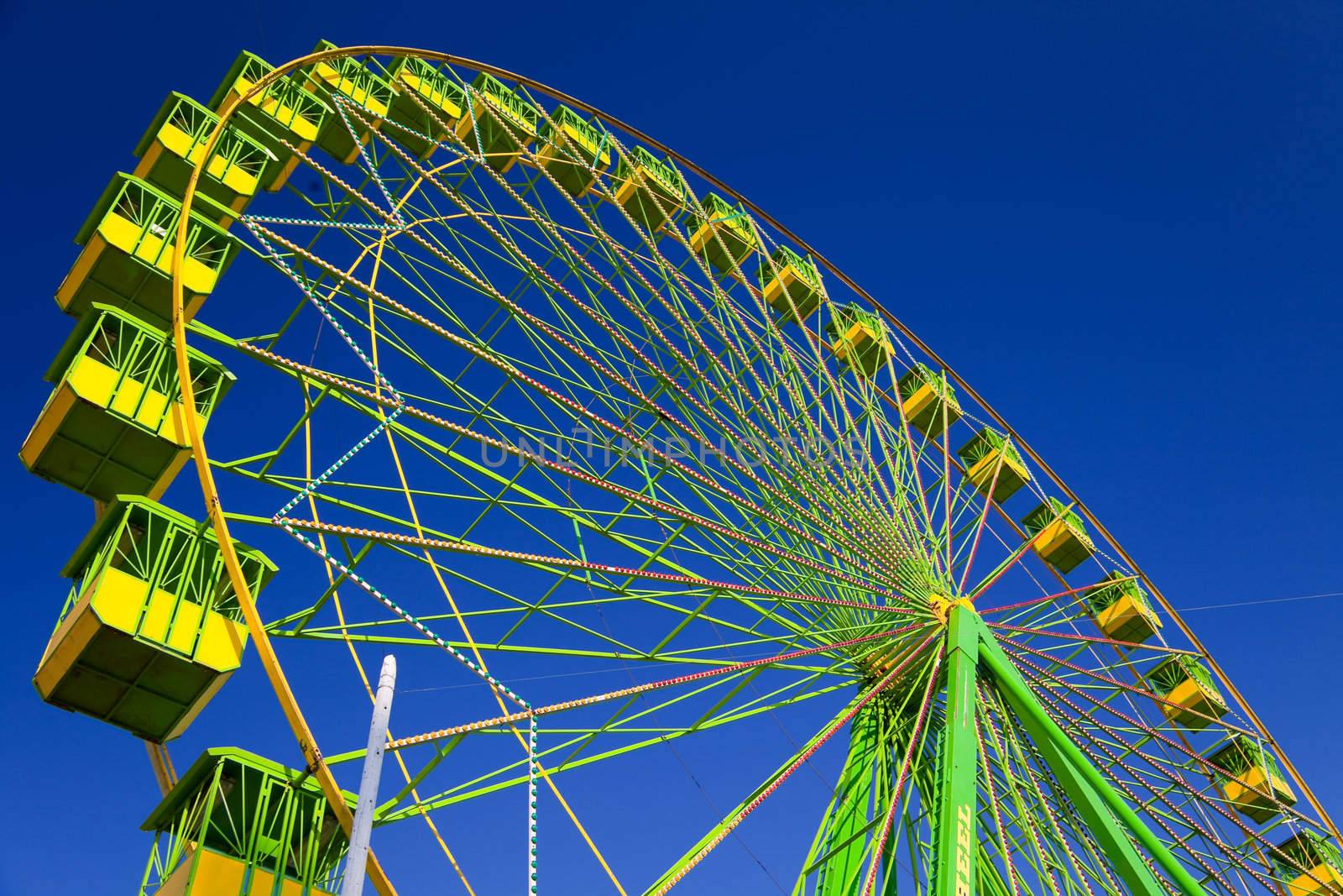 Ferris wheel on the fair of El Puerto de Santa Maria