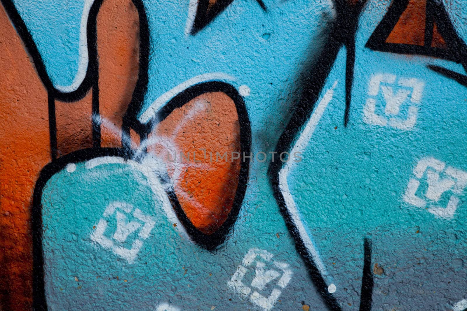 Sample of a kind of urban culture that comes true on the basis of painting the walls with spray and that commonly  is called Graffiti