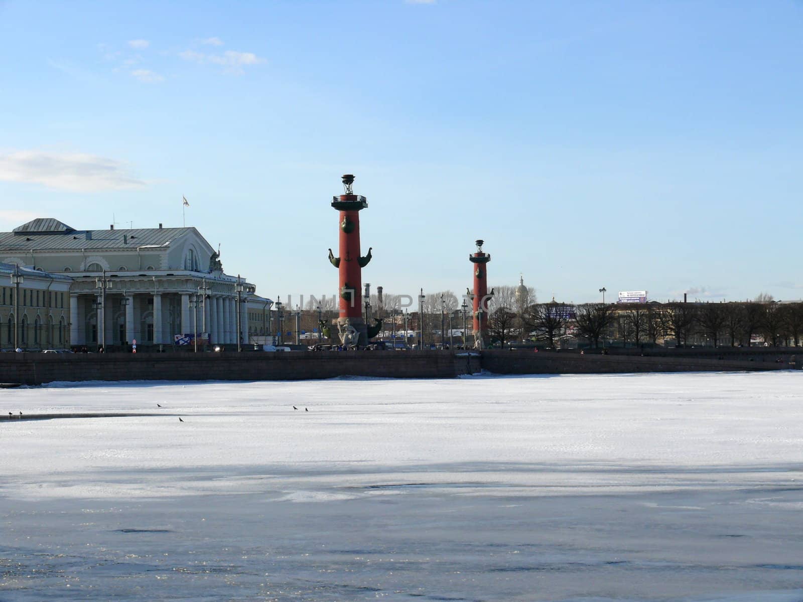 Birzhevaya embankment in Saint-Petersburg, Russia by Stoyanov