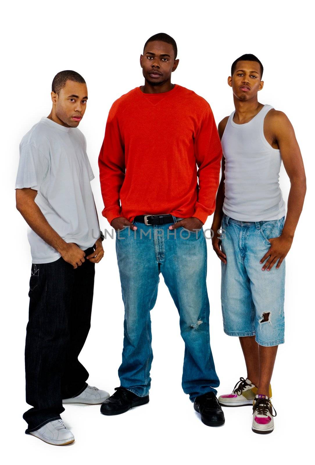 Portrait of three men posing by jackmicro