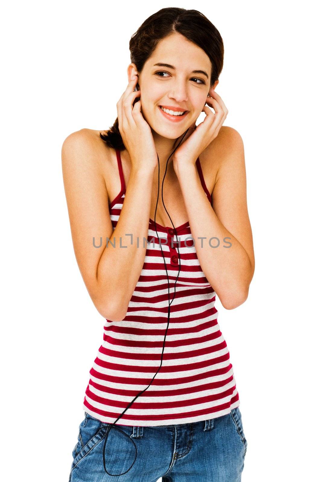 Woman listening music  by jackmicro