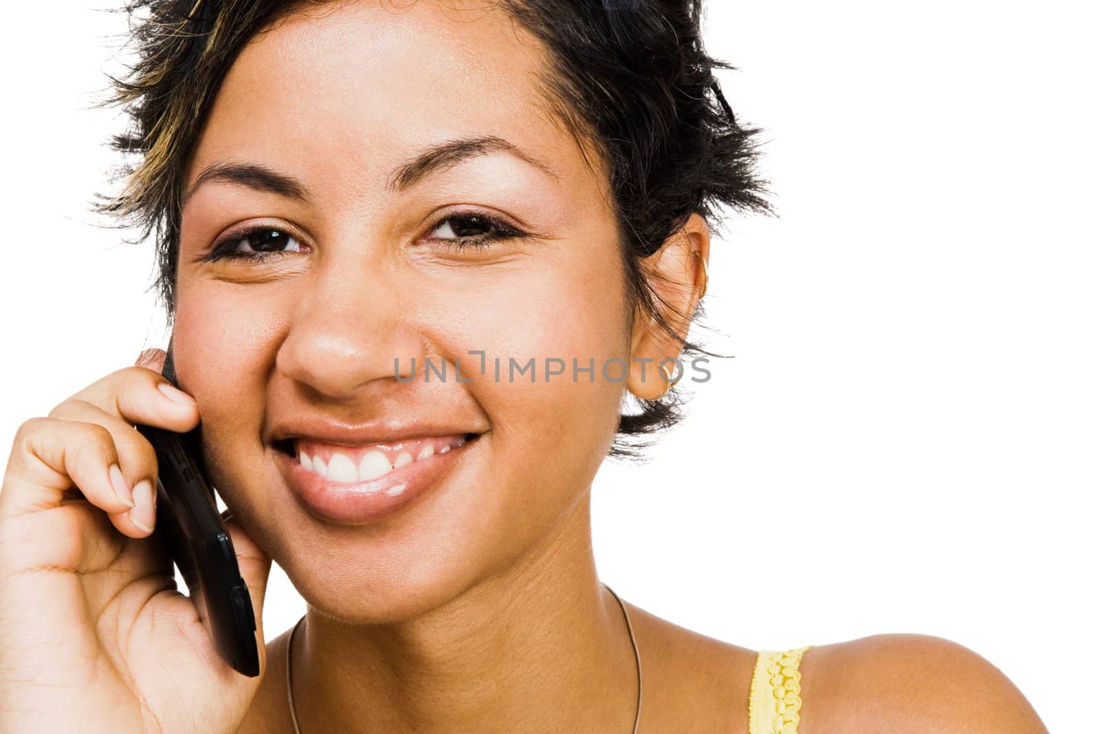 Woman talking on mobile phone  by jackmicro