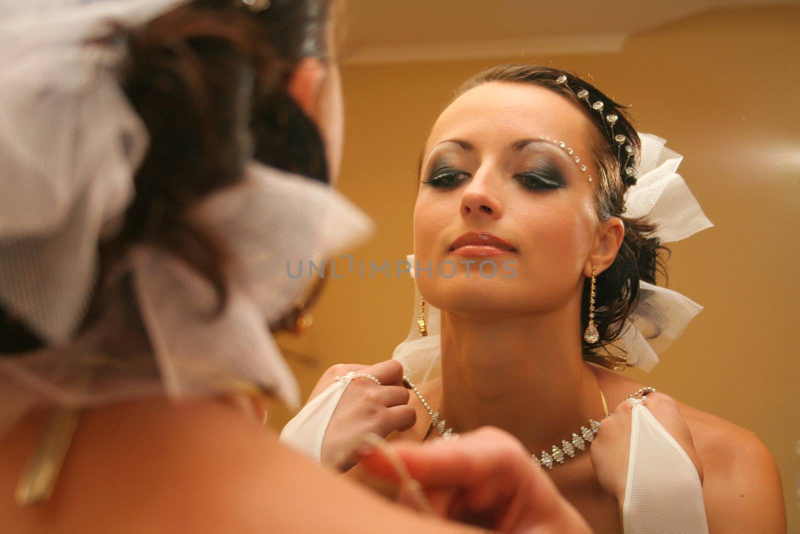 bride in wedding dress