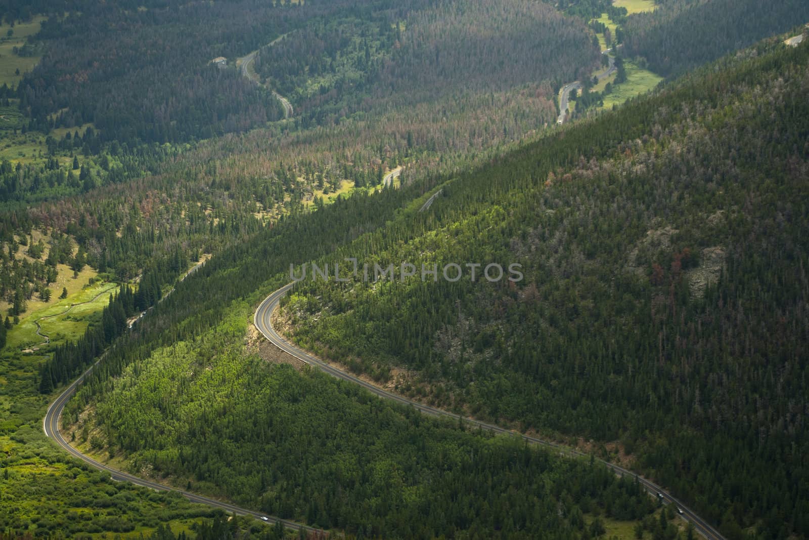 Road in Rocky Mountain National Park