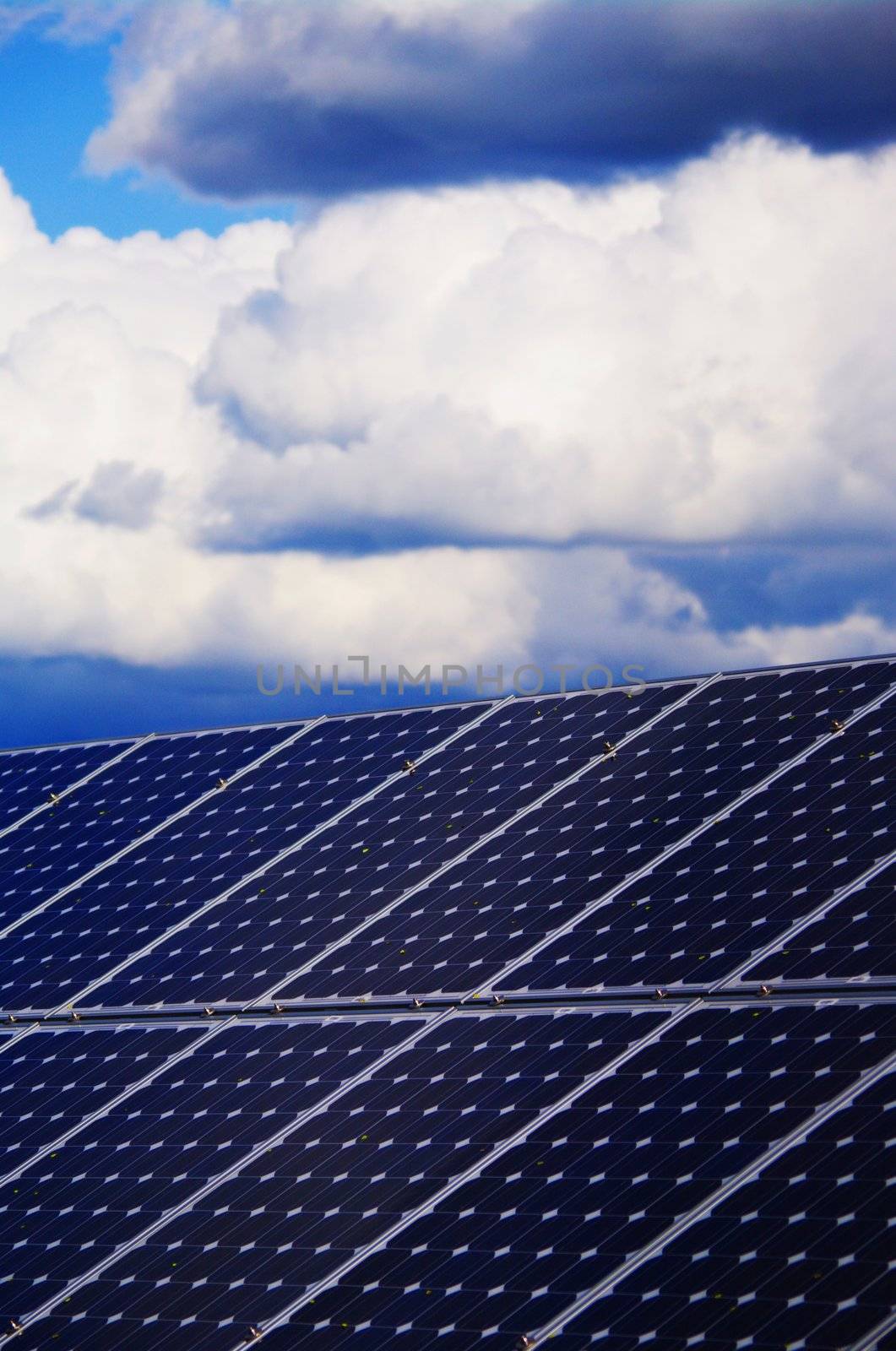 solar collector energy plant outside against sky