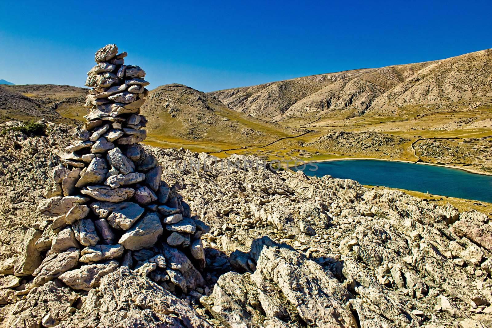 Stone & Sea desert in Mala luka bay, Island of Krk, Croatia