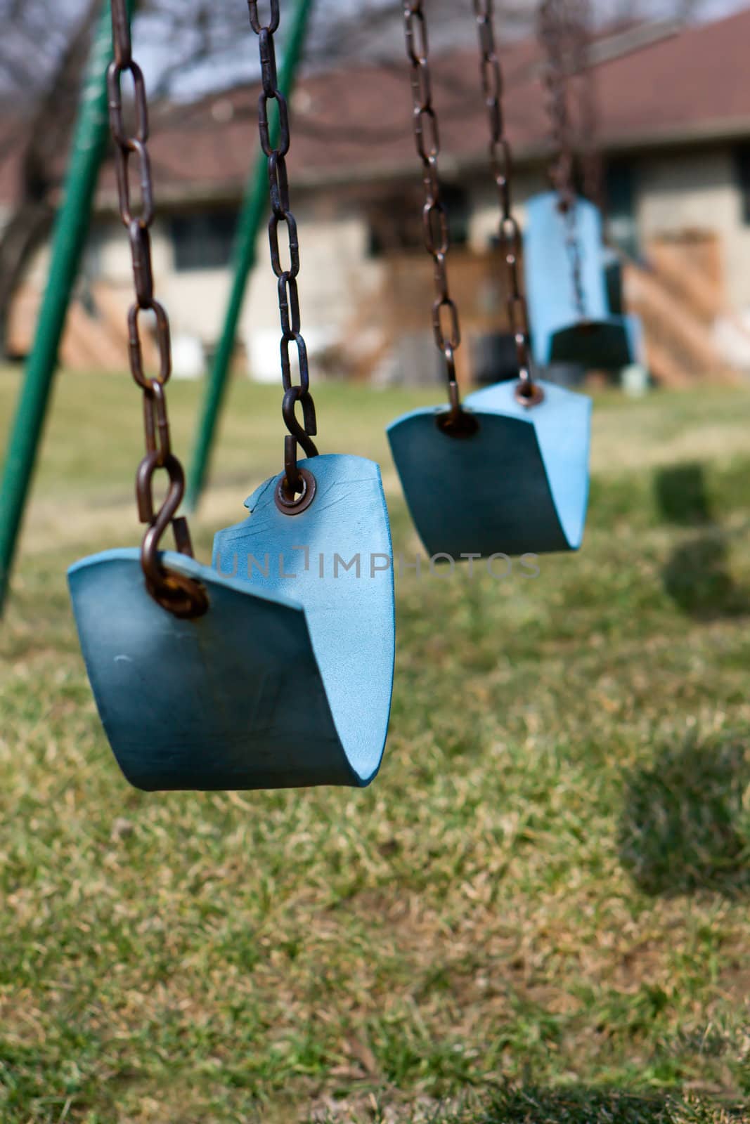 Ready to break swings at a local park.