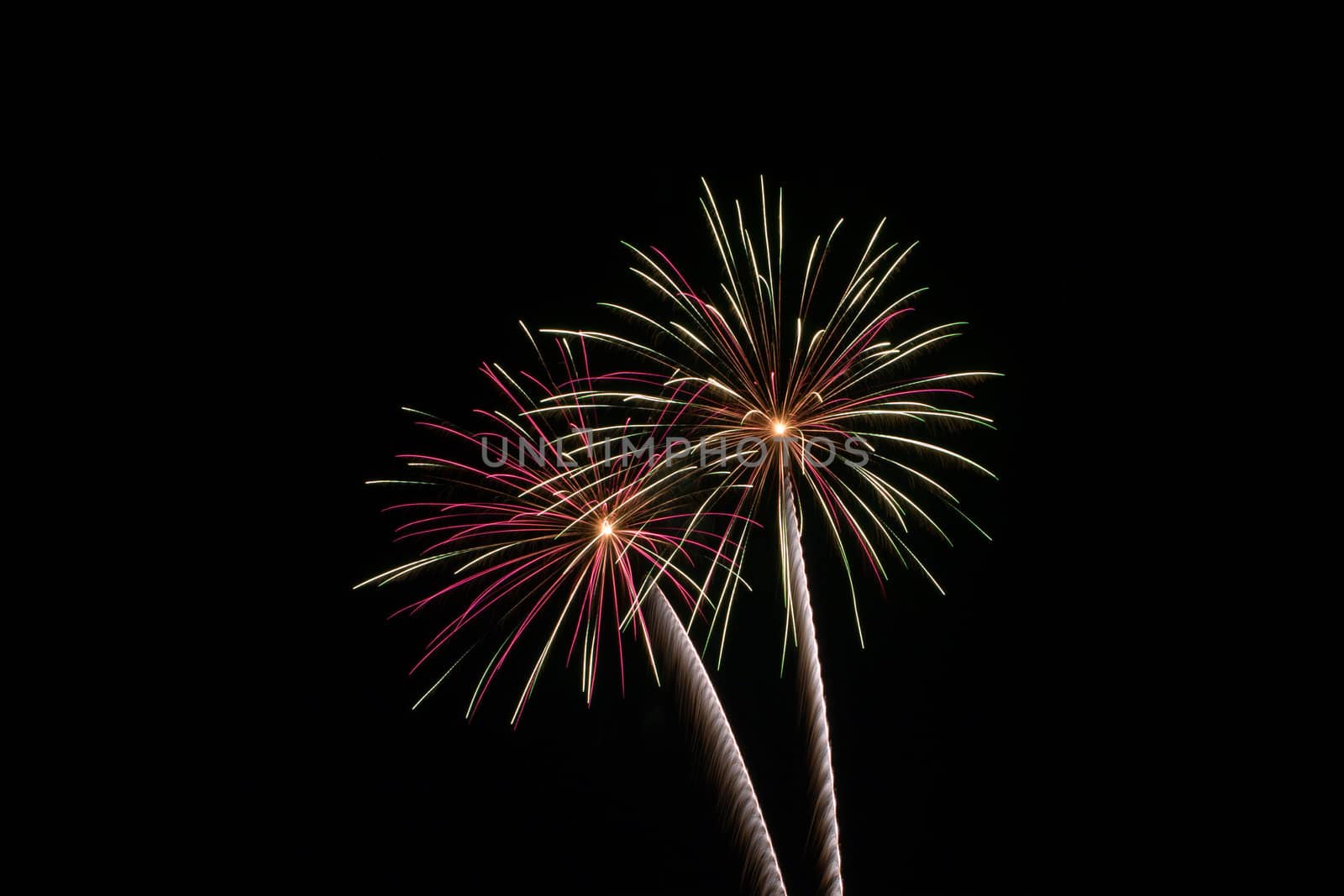 Fireworks during the 4th of July Celebration.