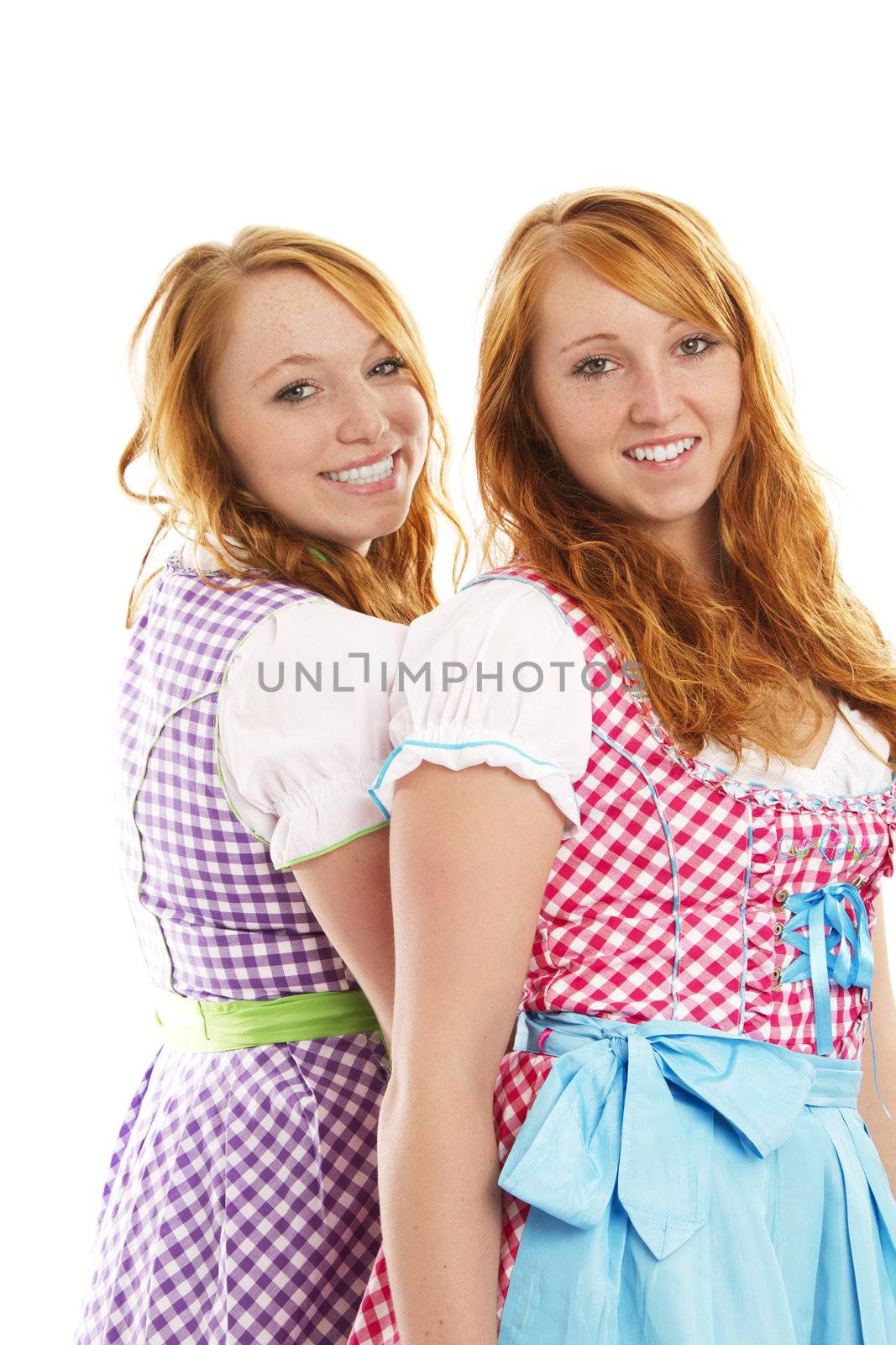 two bavarian dressed girls by RobStark
