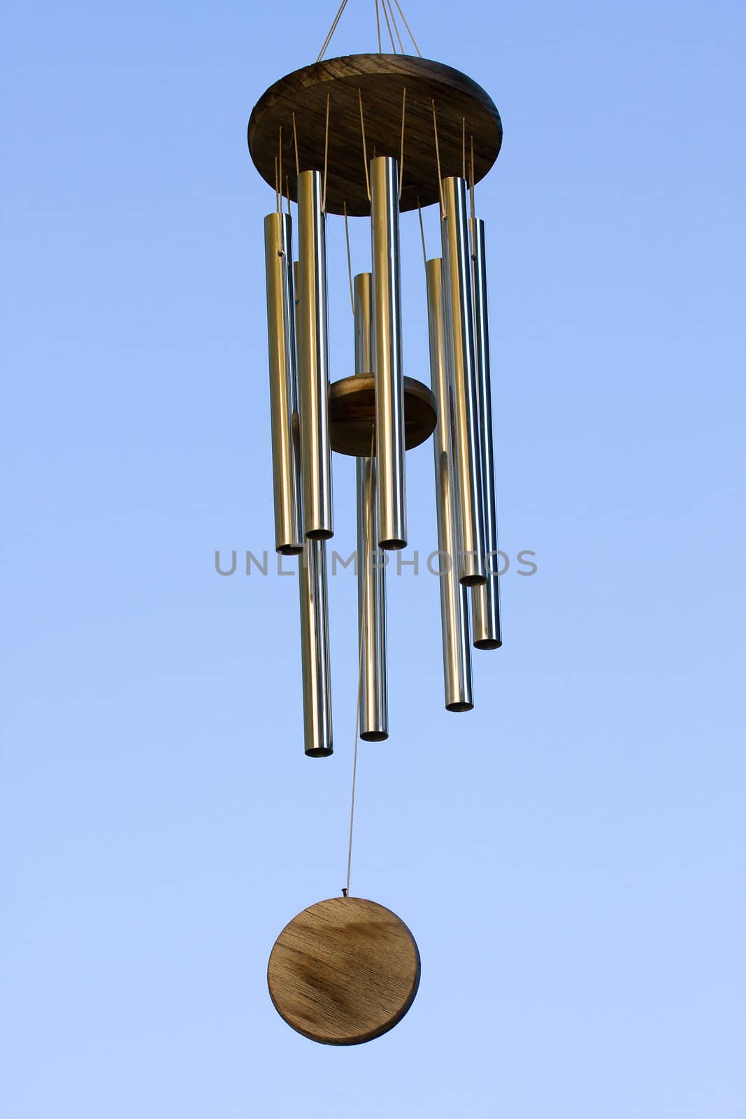 Wind Chimes blowing in the summer air.