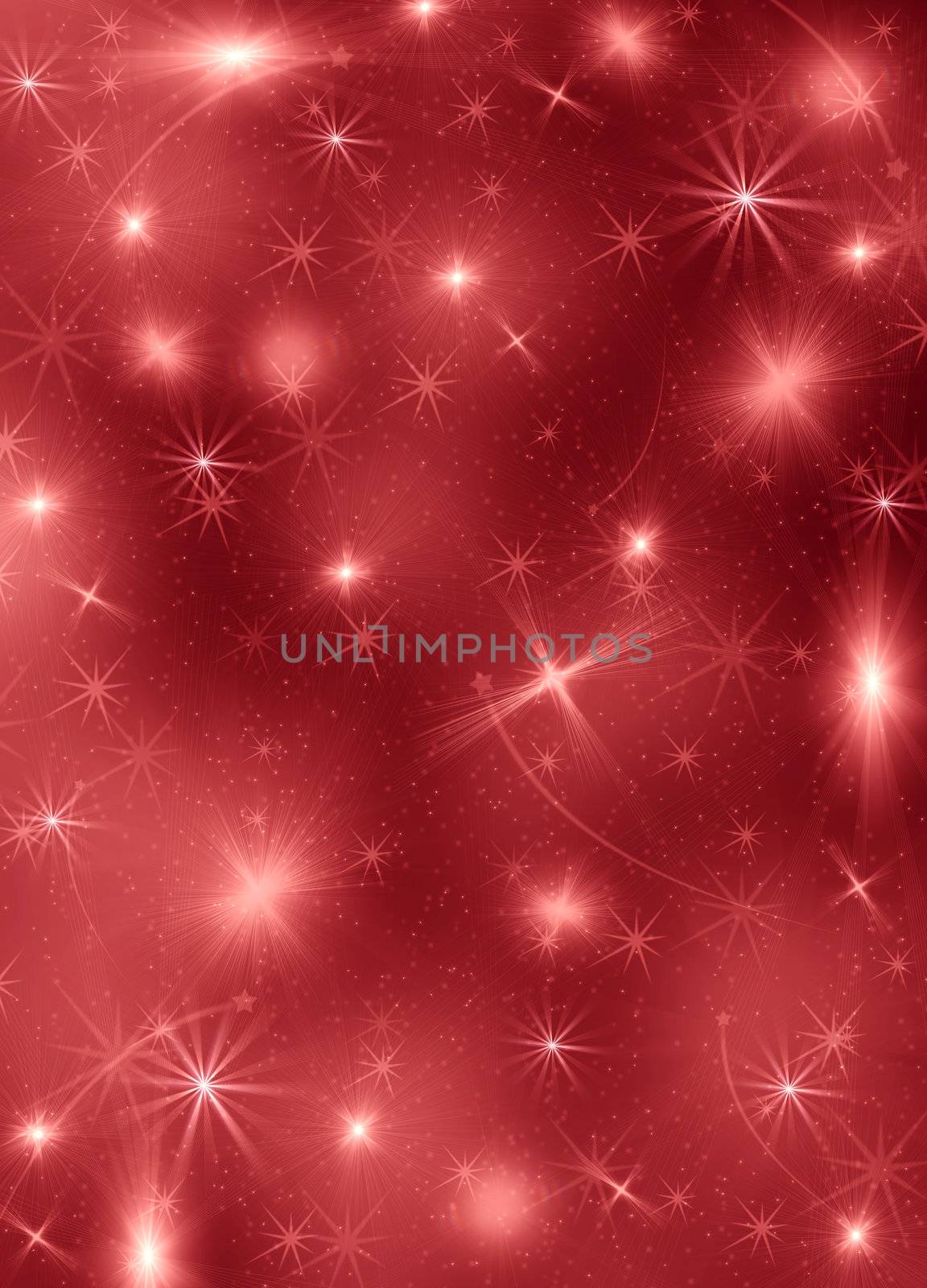 Background with shines, sparks. A red background