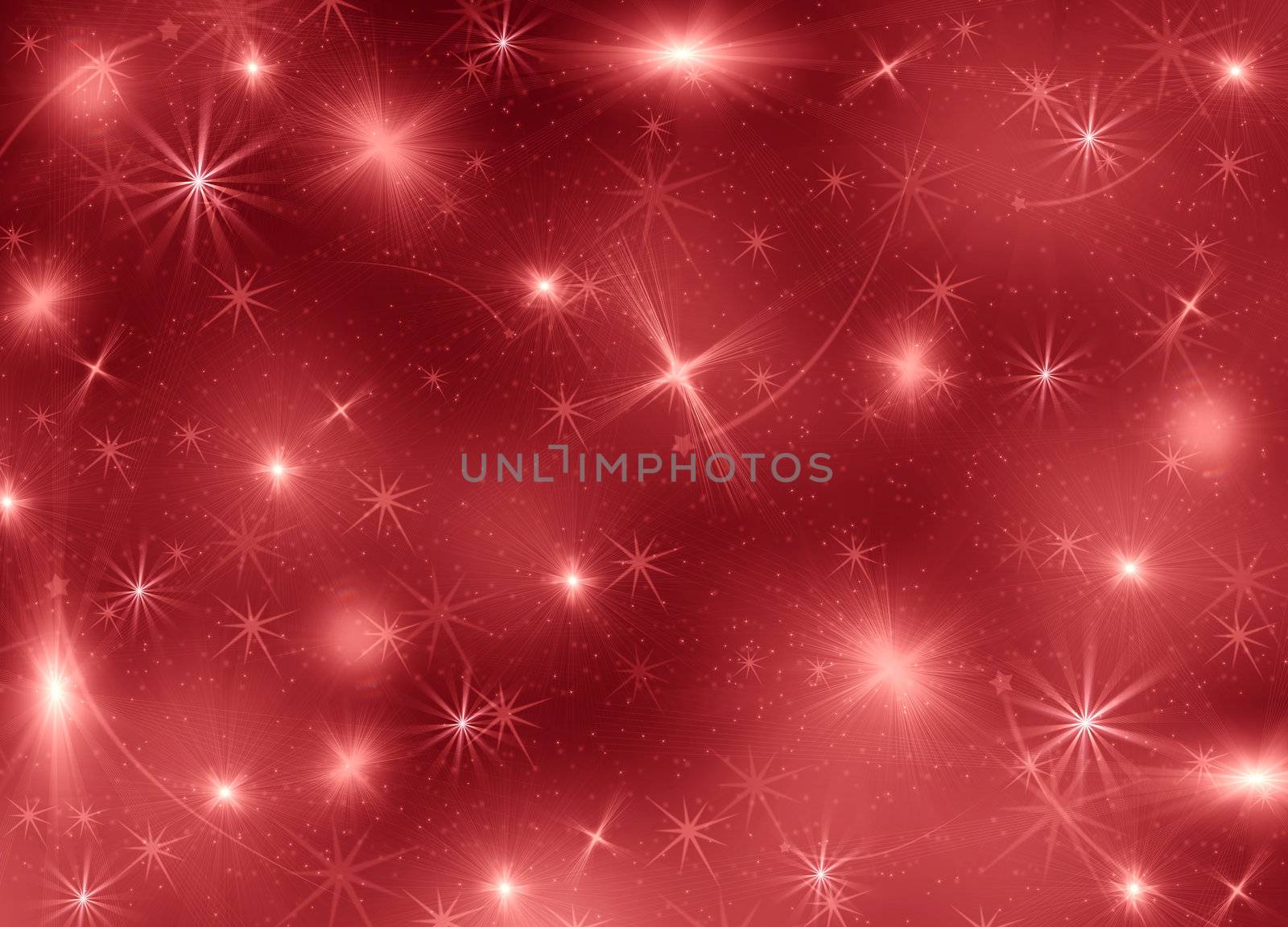 Background with shines, sparks. A red background