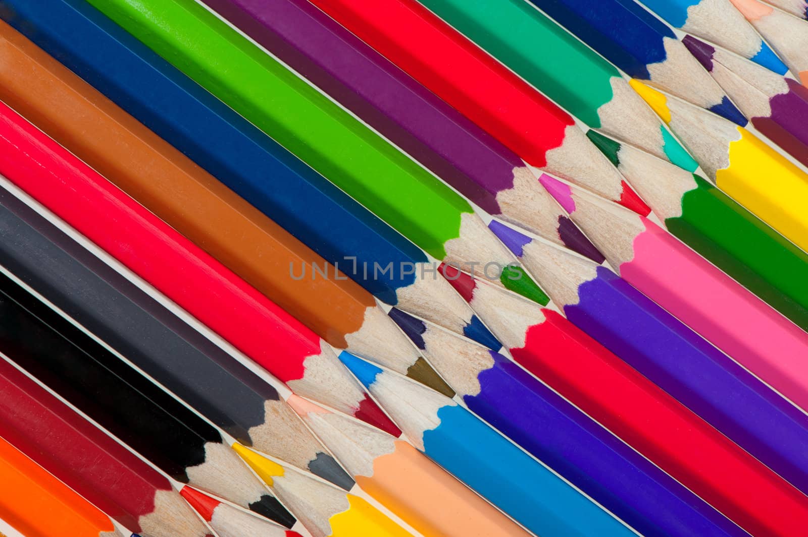 Background from color pencils. Are combined to each other