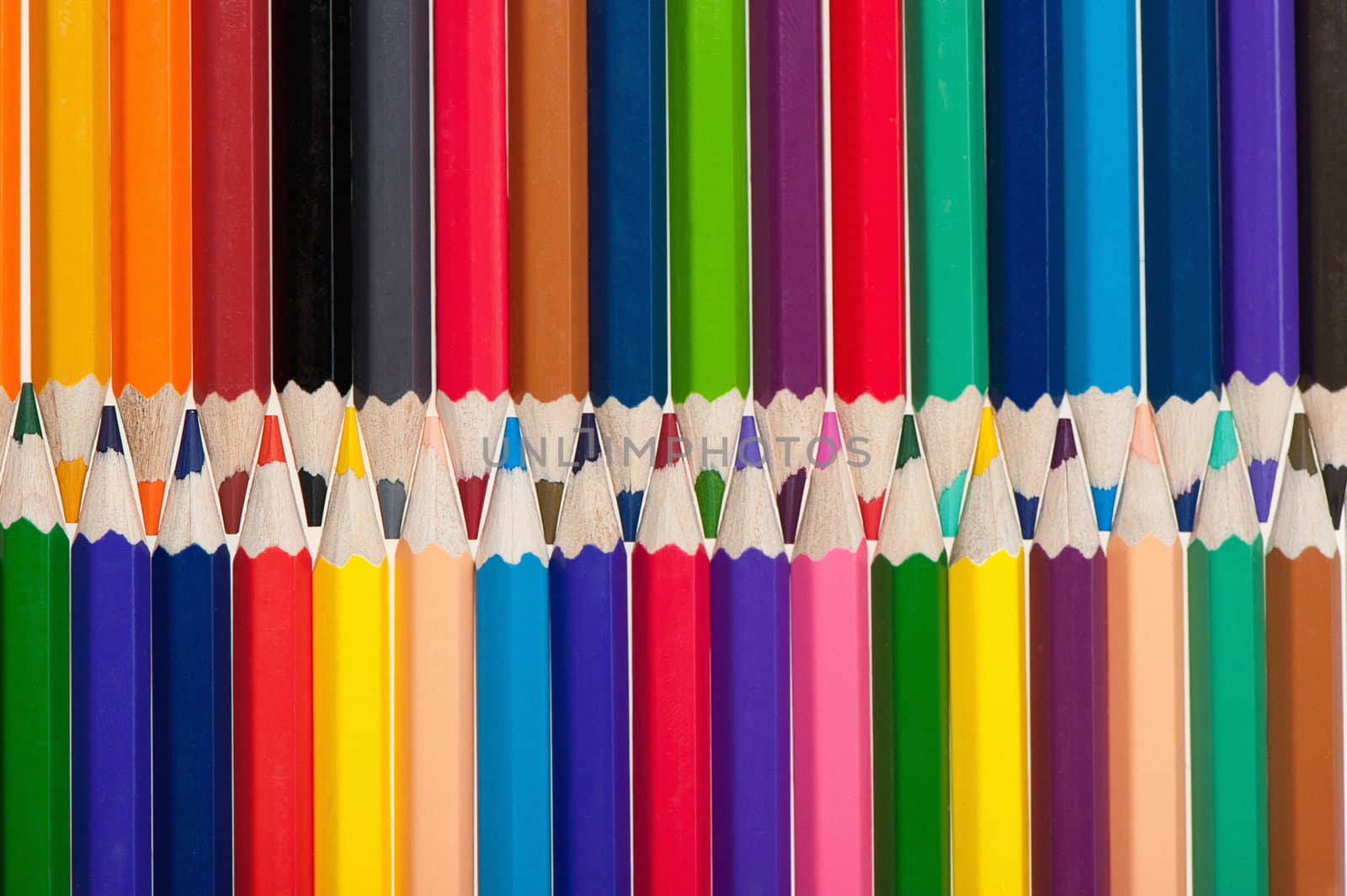 Background from color pencils. Are combined to each other
