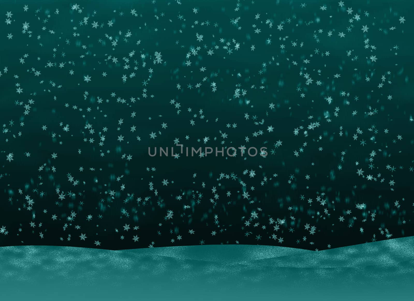 Background of a snow. The abstract image of winter weather