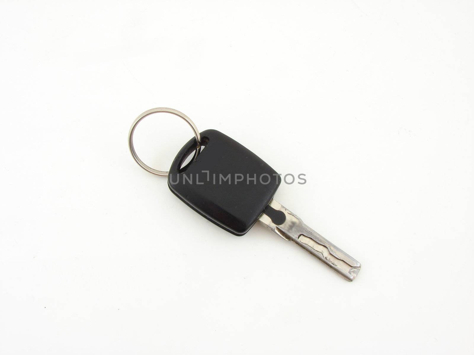 Key isolated over white background concept of estate