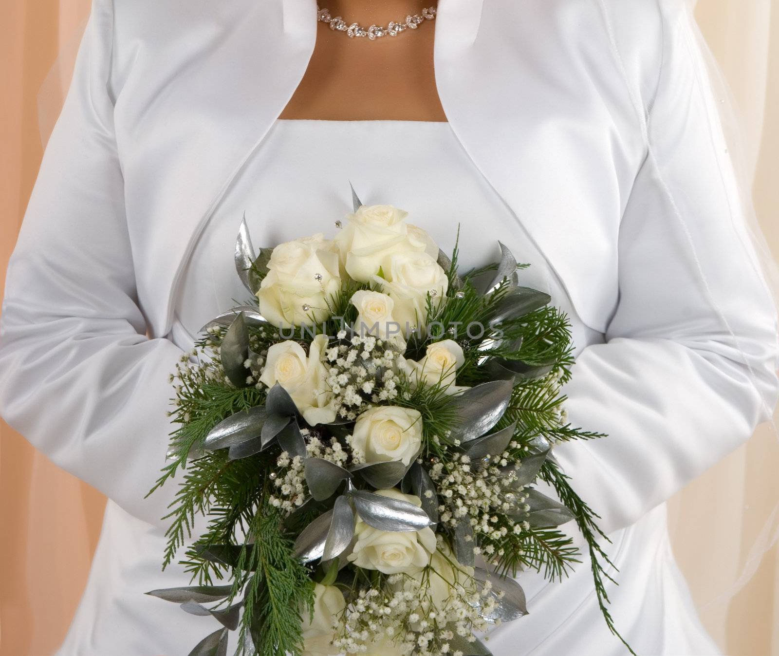Bride with her beautiful bouquet 