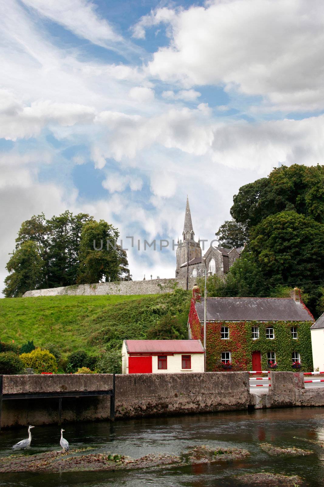 a beautiful irish town in the country