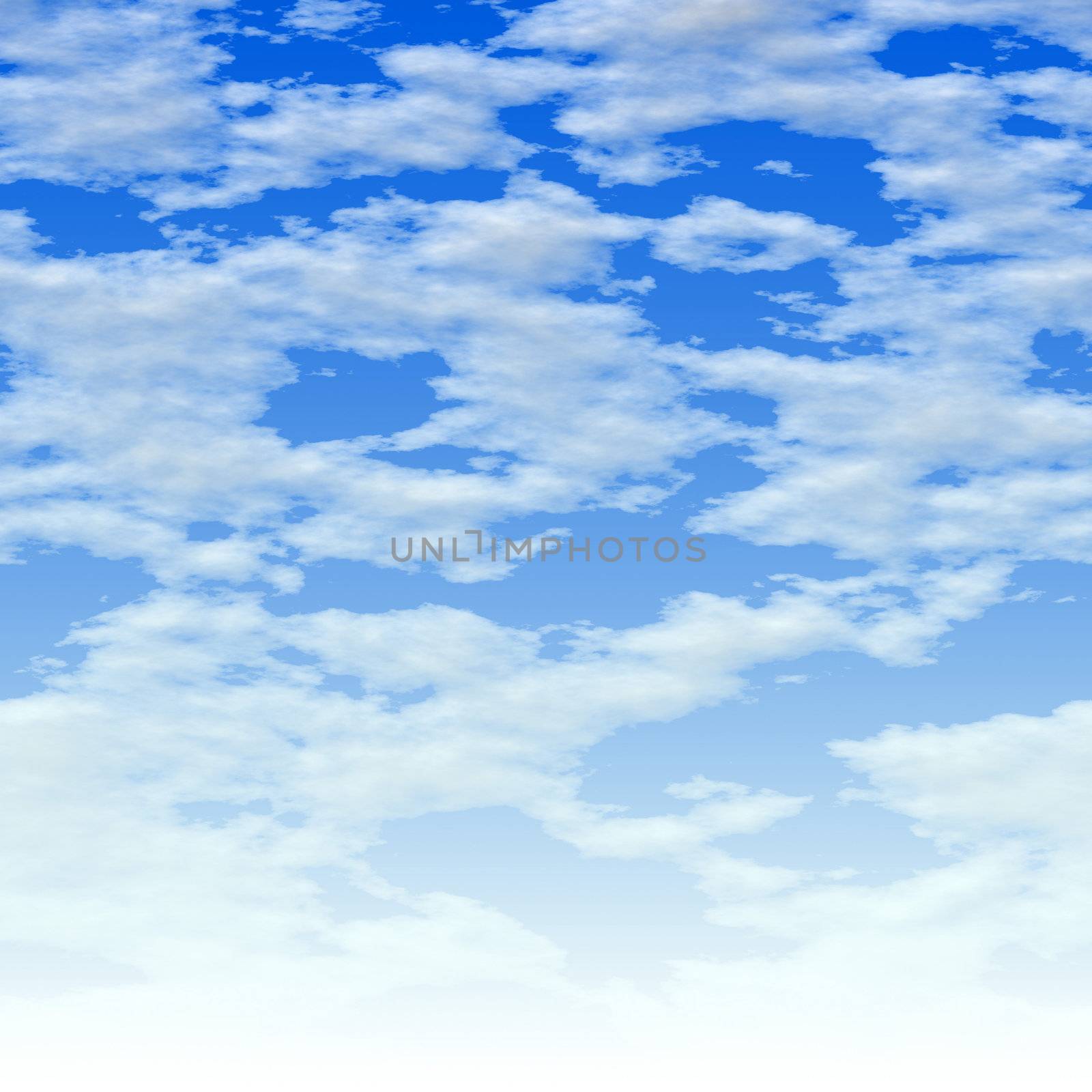 clouds over blue by graficallyminded