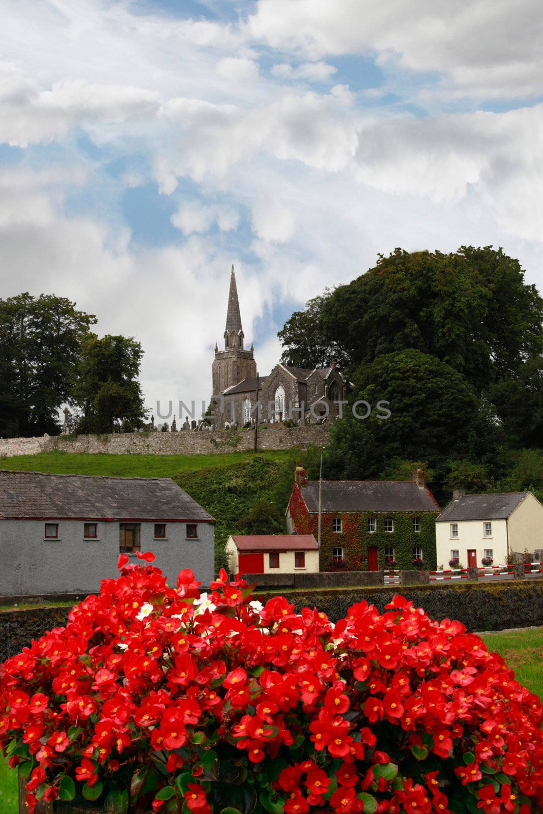a beautiful irish town in the country