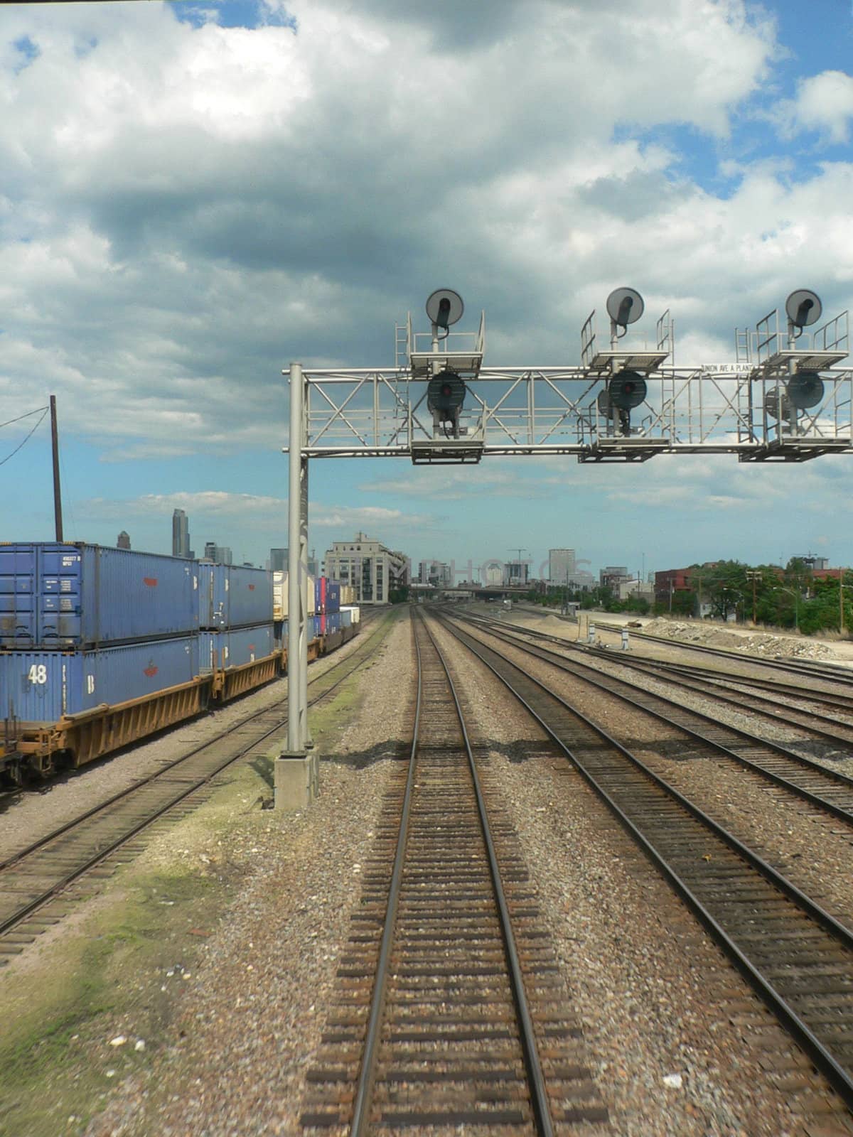 Rail yard near Chicago Illinois, USA.