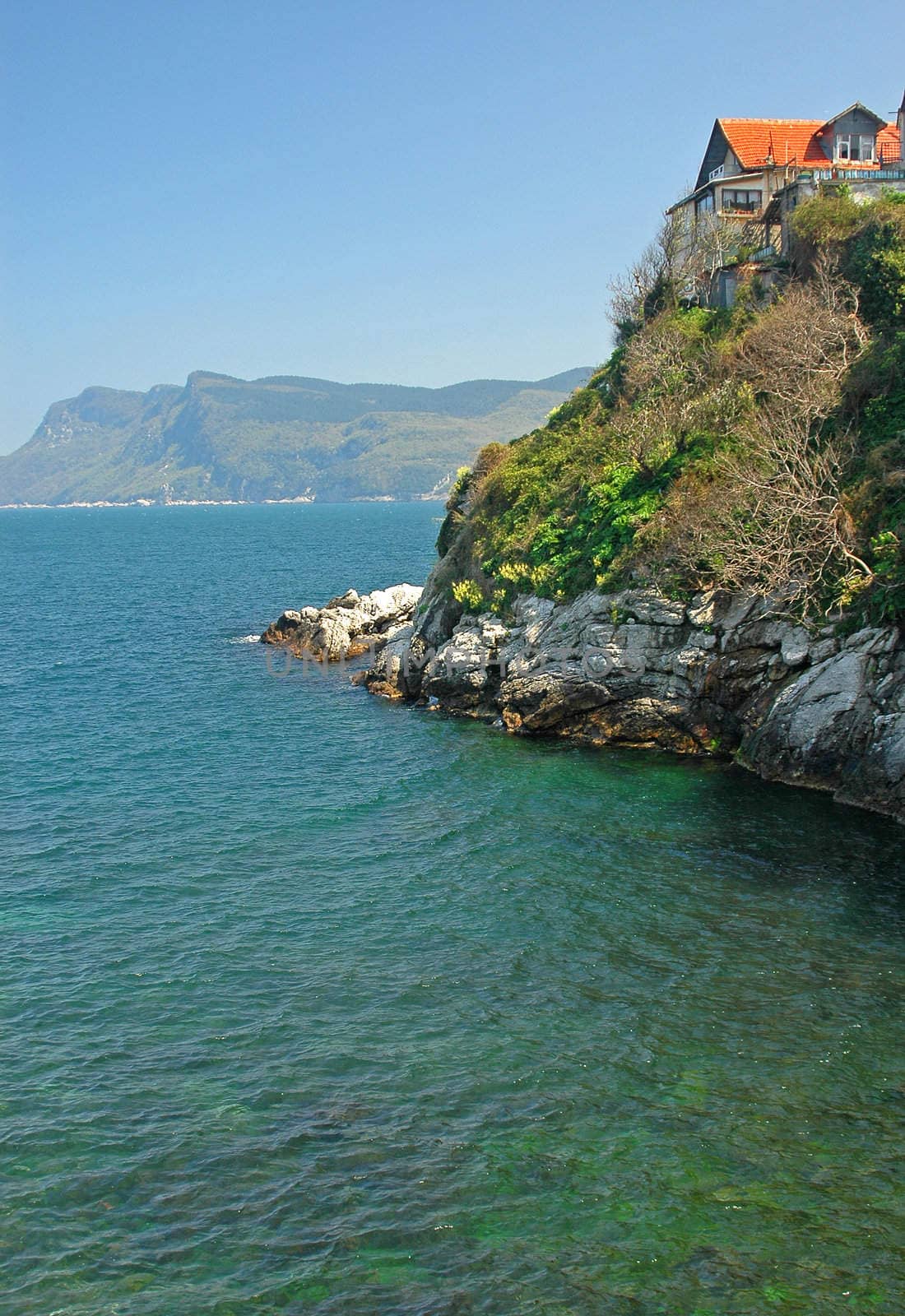 The Turkish city of Amasra in the black sea