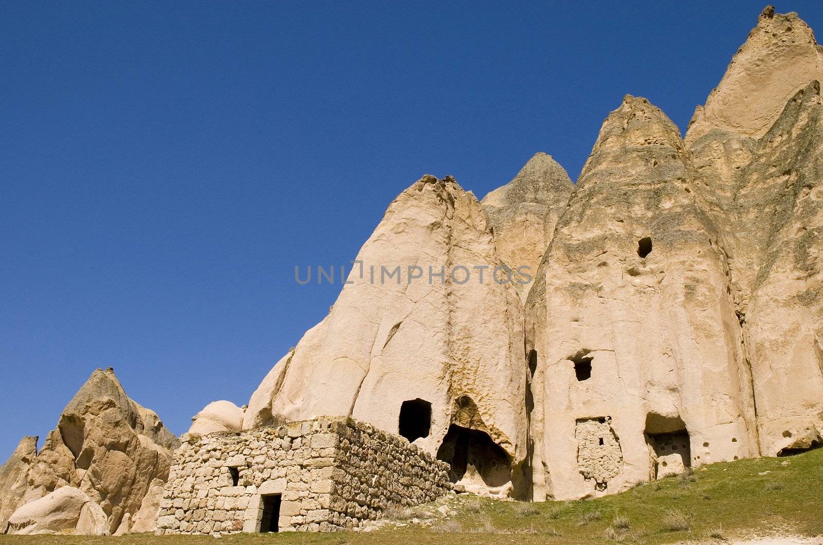 the speciel stone formation of cappadocia turkey 