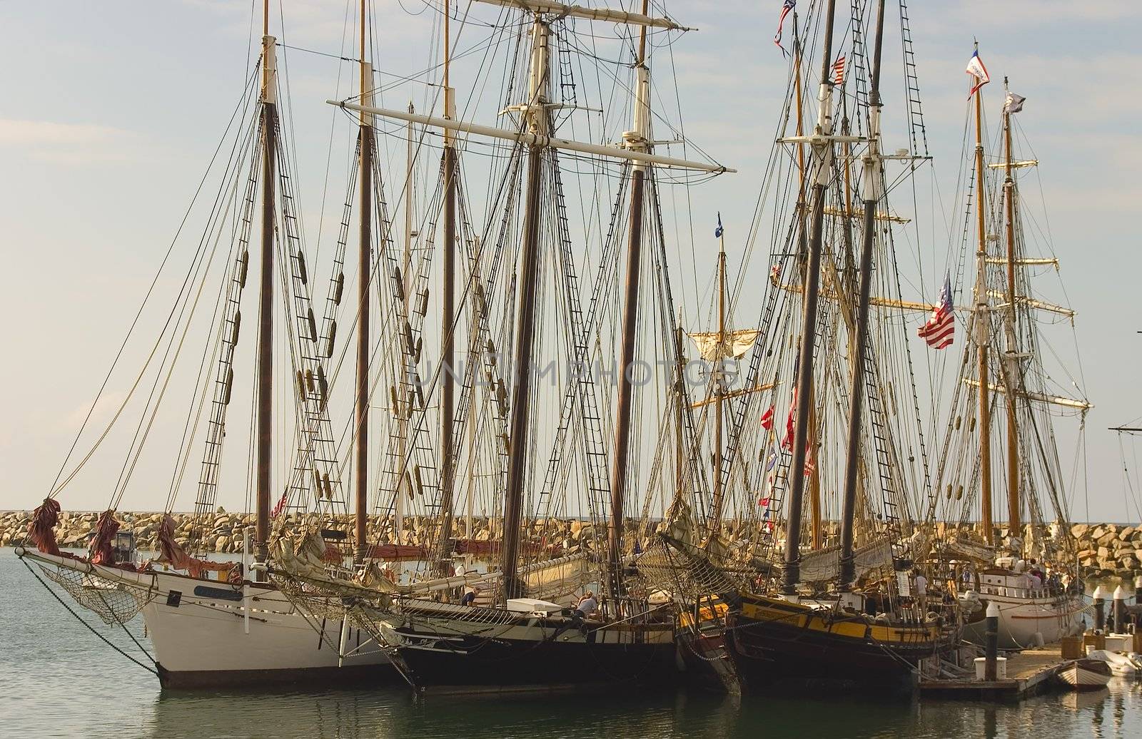 Three Tall Ships in Dana Point by KevinPanizza