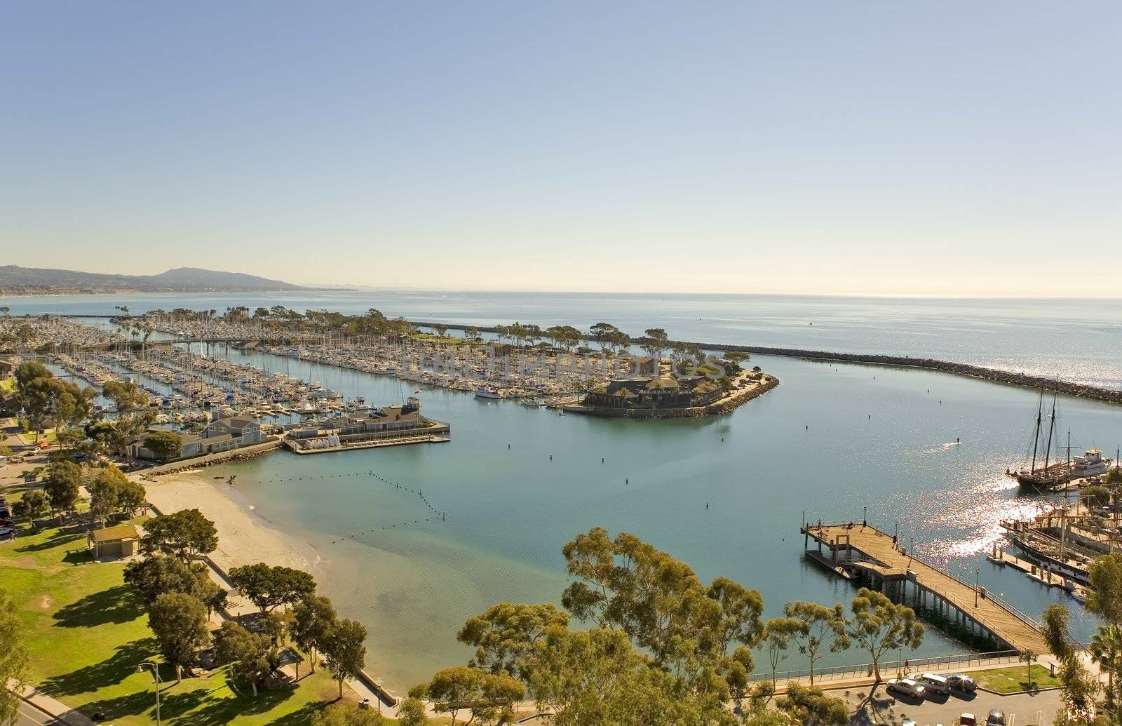 Dana point Harbor and Jetty by KevinPanizza