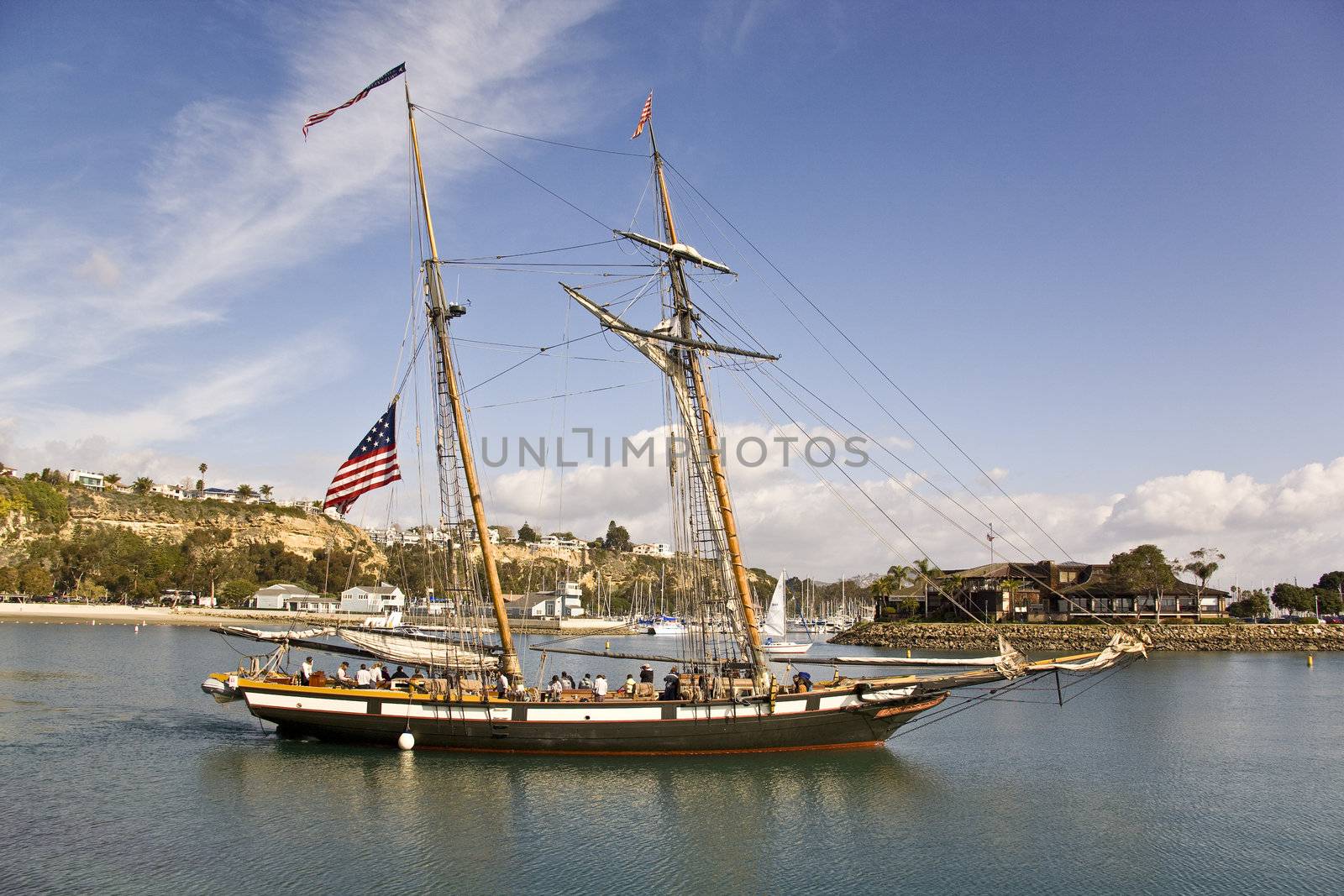 Tall Ship Sailing out of Dana Point Harbor by KevinPanizza