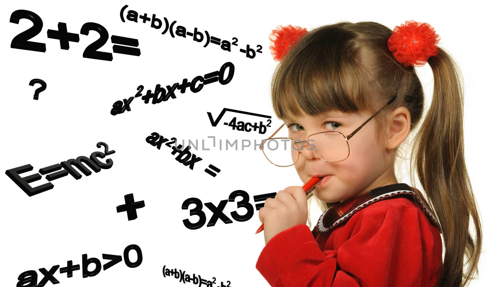 The girl and mathematical formulas by galdzer